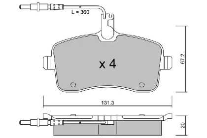 Комплект тормозных колодок AISIN BPPE-1009